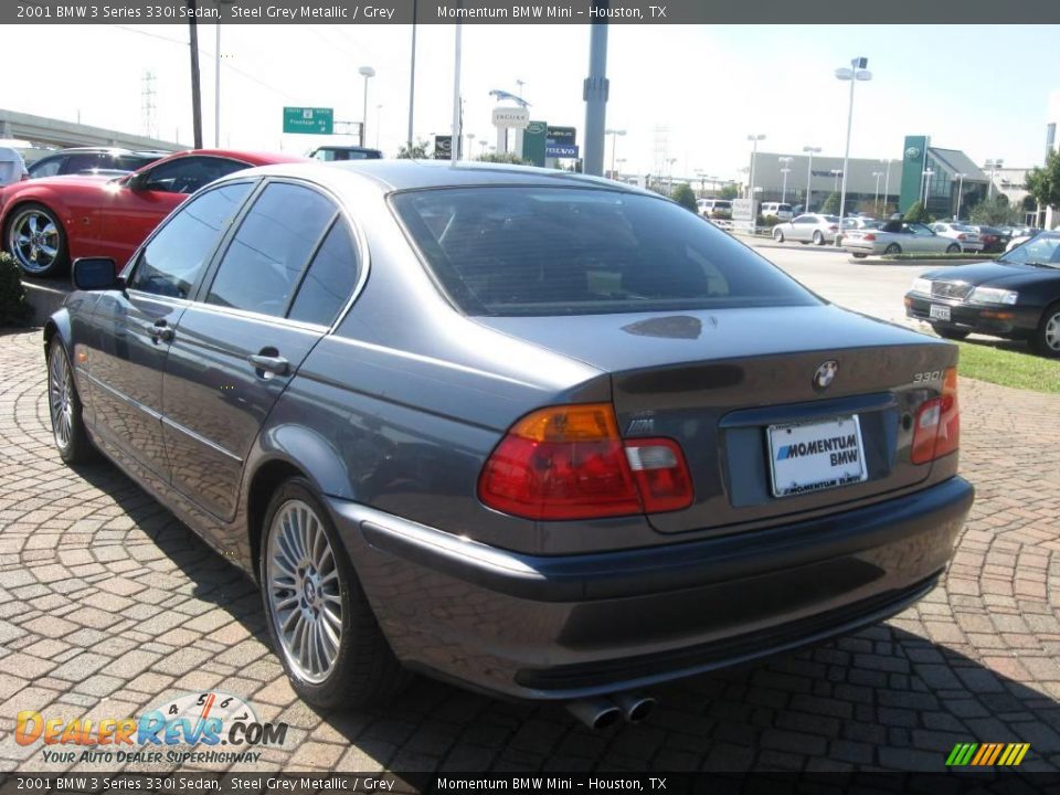 2001 BMW 3 Series 330i Sedan Steel Grey Metallic / Grey Photo #5
