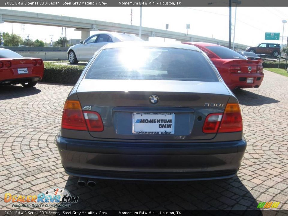 2001 BMW 3 Series 330i Sedan Steel Grey Metallic / Grey Photo #6