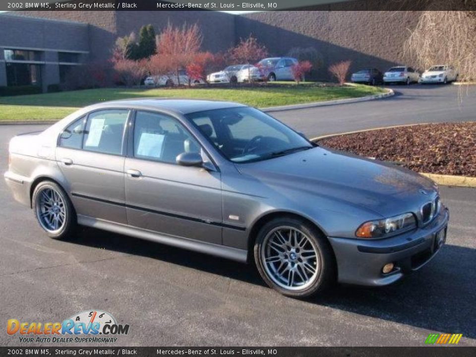 2002 BMW M5 Sterling Grey Metallic / Black Photo #4