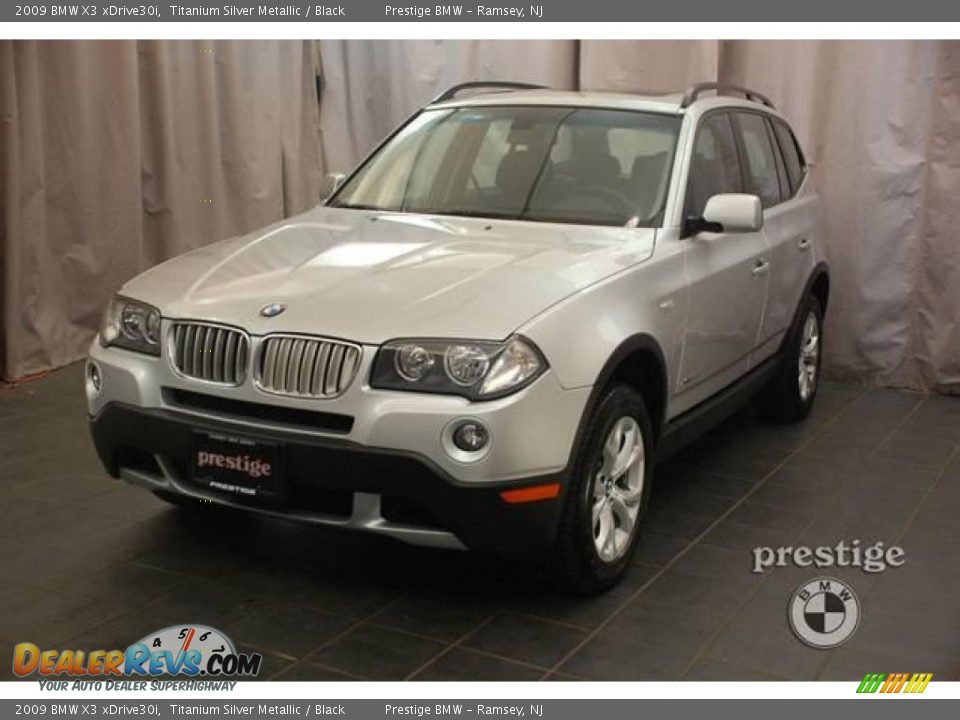 2009 BMW X3 xDrive30i Titanium Silver Metallic / Black Photo #1