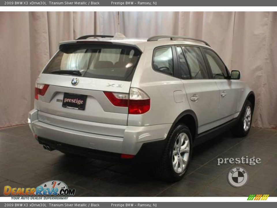 2009 BMW X3 xDrive30i Titanium Silver Metallic / Black Photo #2