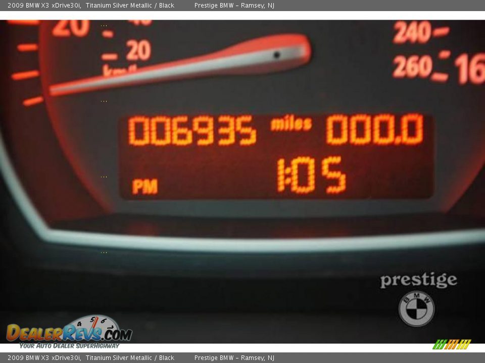 2009 BMW X3 xDrive30i Titanium Silver Metallic / Black Photo #3