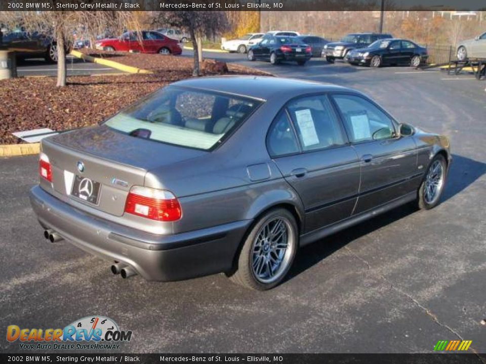 2002 BMW M5 Sterling Grey Metallic / Black Photo #6