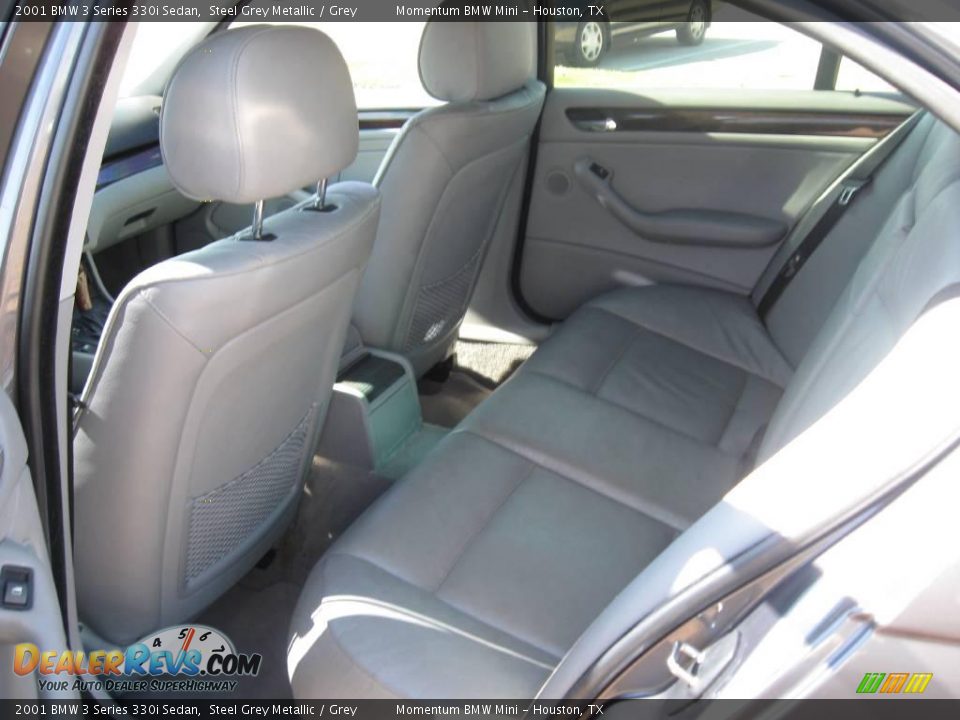 2001 BMW 3 Series 330i Sedan Steel Grey Metallic / Grey Photo #12