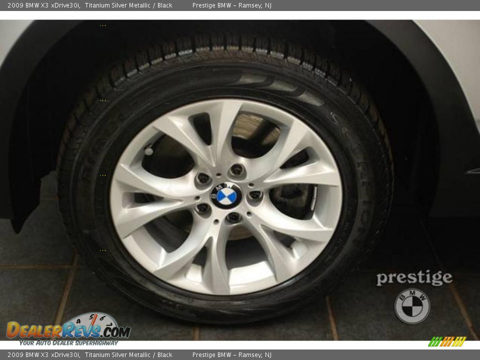 2009 BMW X3 xDrive30i Titanium Silver Metallic / Black Photo #7