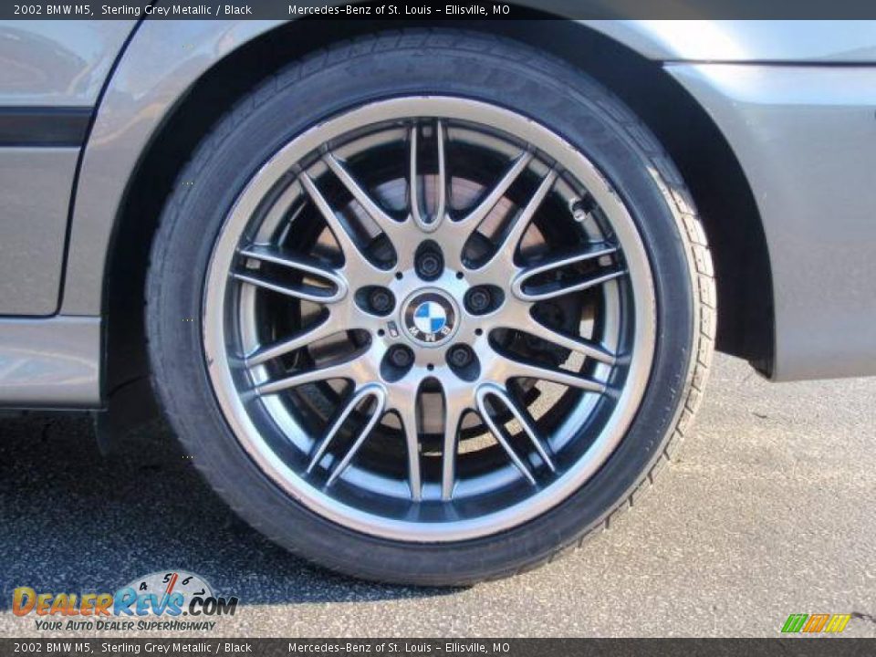 2002 BMW M5 Sterling Grey Metallic / Black Photo #9