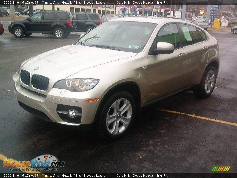 2009 BMW X6 xDrive35i Mineral Silver Metallic / Black Nevada Leather Photo #1