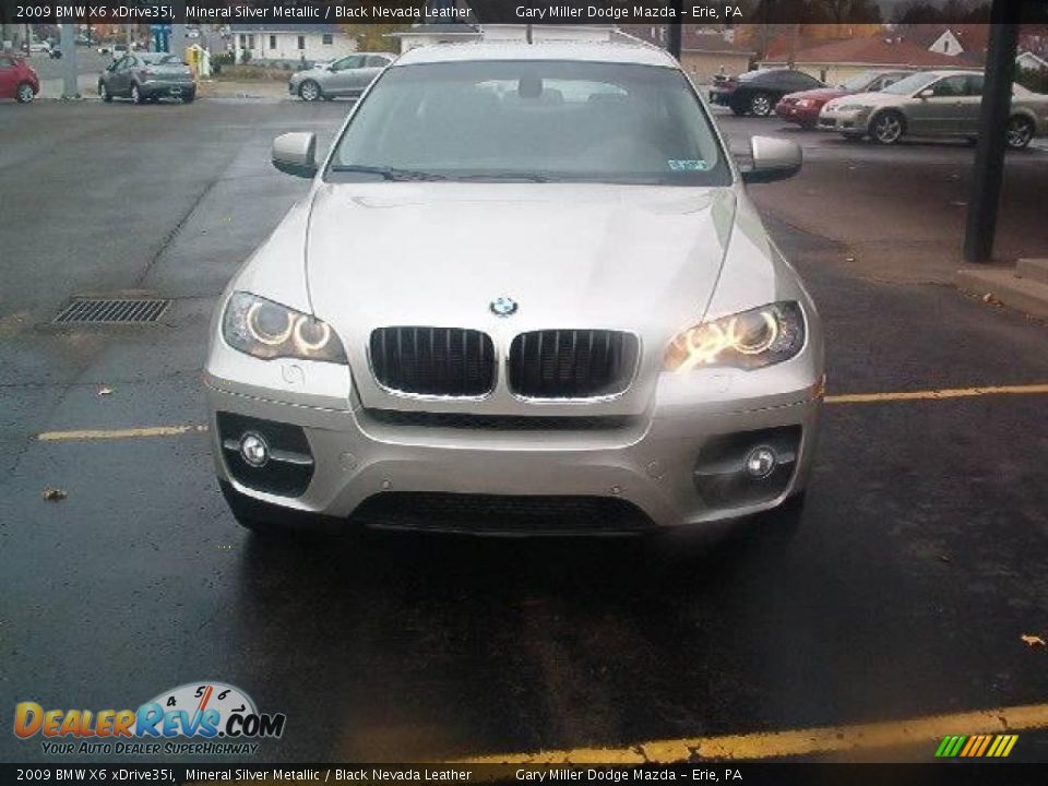 2009 BMW X6 xDrive35i Mineral Silver Metallic / Black Nevada Leather Photo #2