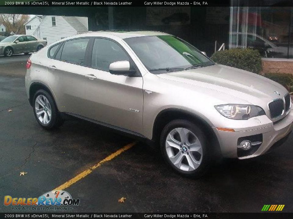 2009 BMW X6 xDrive35i Mineral Silver Metallic / Black Nevada Leather Photo #3