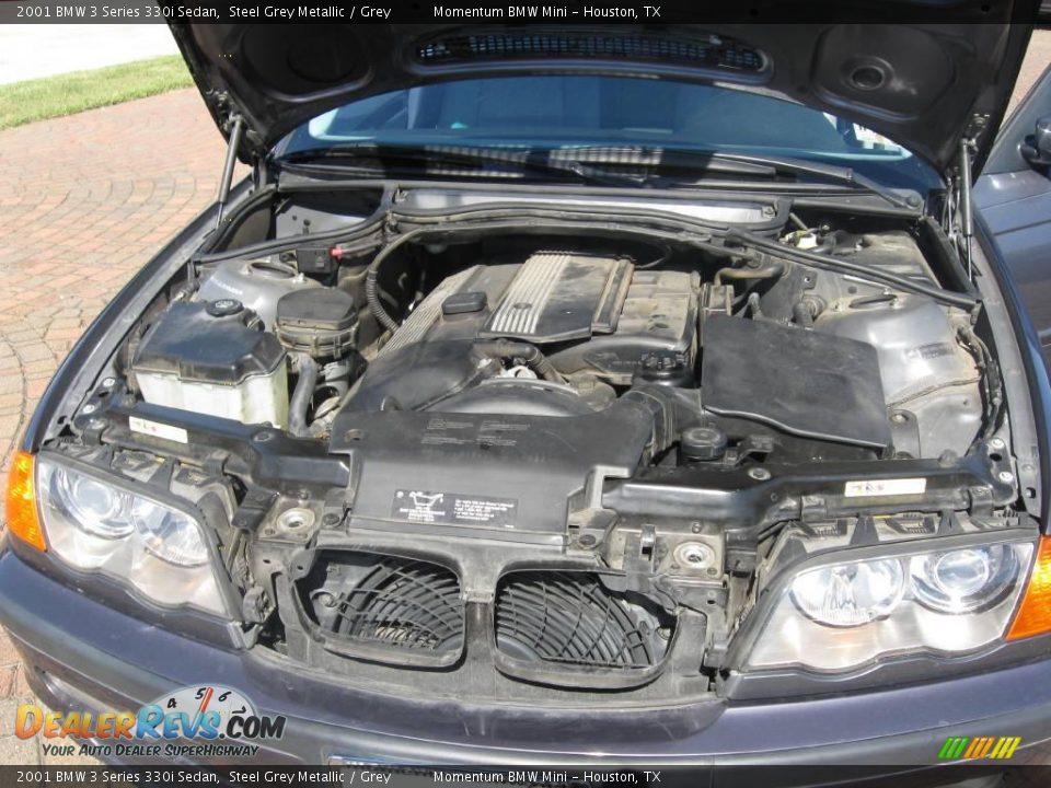 2001 BMW 3 Series 330i Sedan Steel Grey Metallic / Grey Photo #19