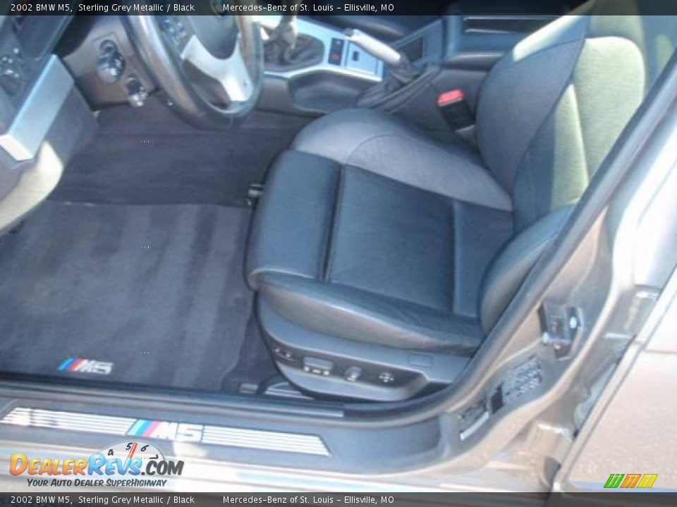 2002 BMW M5 Sterling Grey Metallic / Black Photo #21
