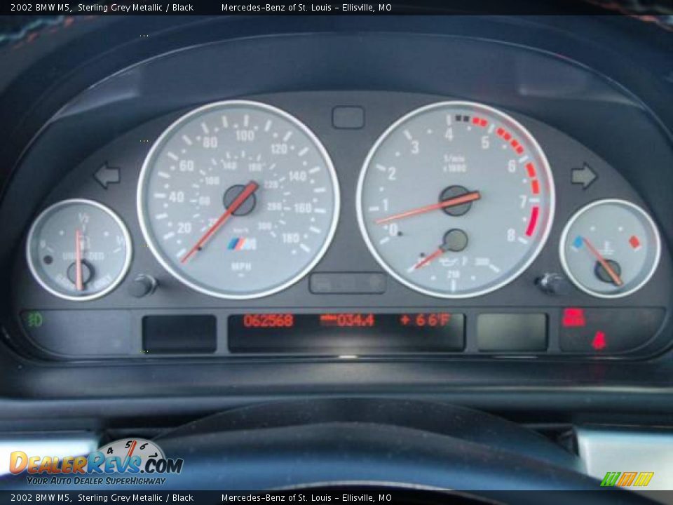 2002 BMW M5 Sterling Grey Metallic / Black Photo #22