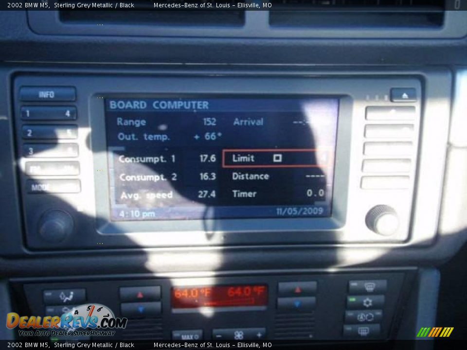 2002 BMW M5 Sterling Grey Metallic / Black Photo #23