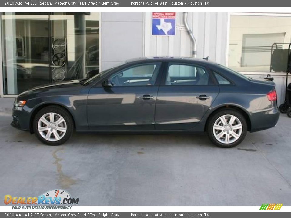 2010 Audi A4 2.0T Sedan Meteor Gray Pearl Effect / Light Gray Photo #2