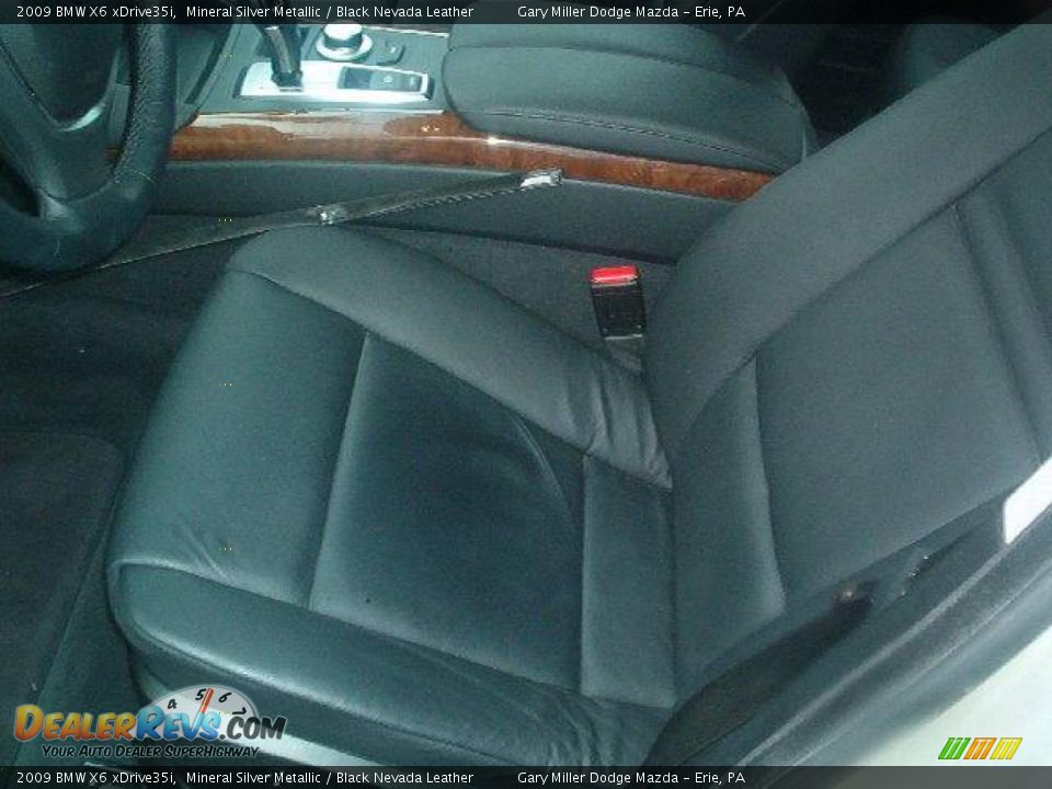 2009 BMW X6 xDrive35i Mineral Silver Metallic / Black Nevada Leather Photo #9