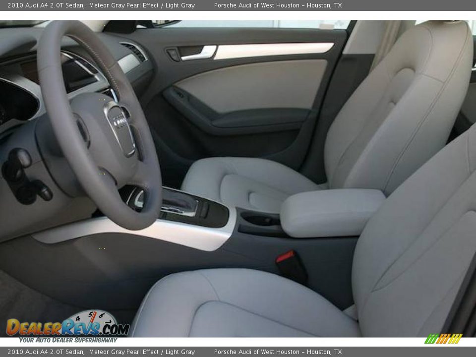 2010 Audi A4 2.0T Sedan Meteor Gray Pearl Effect / Light Gray Photo #4
