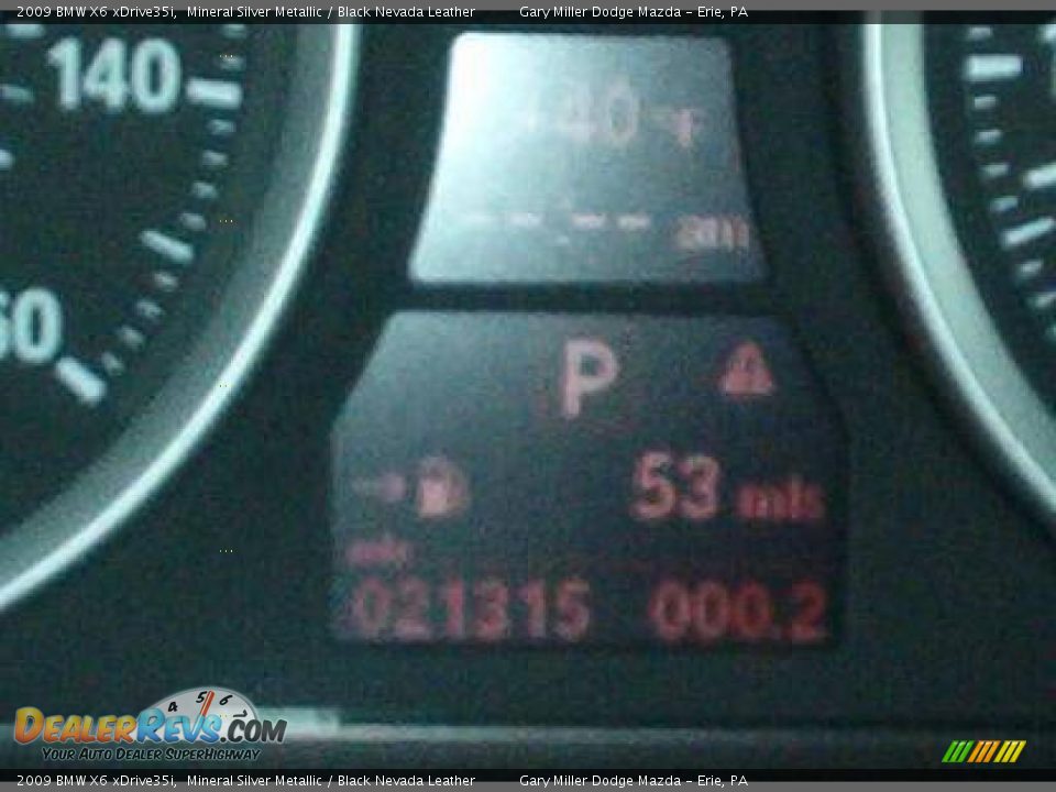 2009 BMW X6 xDrive35i Mineral Silver Metallic / Black Nevada Leather Photo #16