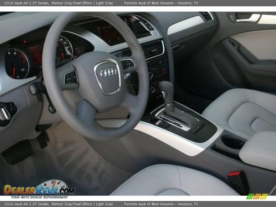 2010 Audi A4 2.0T Sedan Meteor Gray Pearl Effect / Light Gray Photo #10
