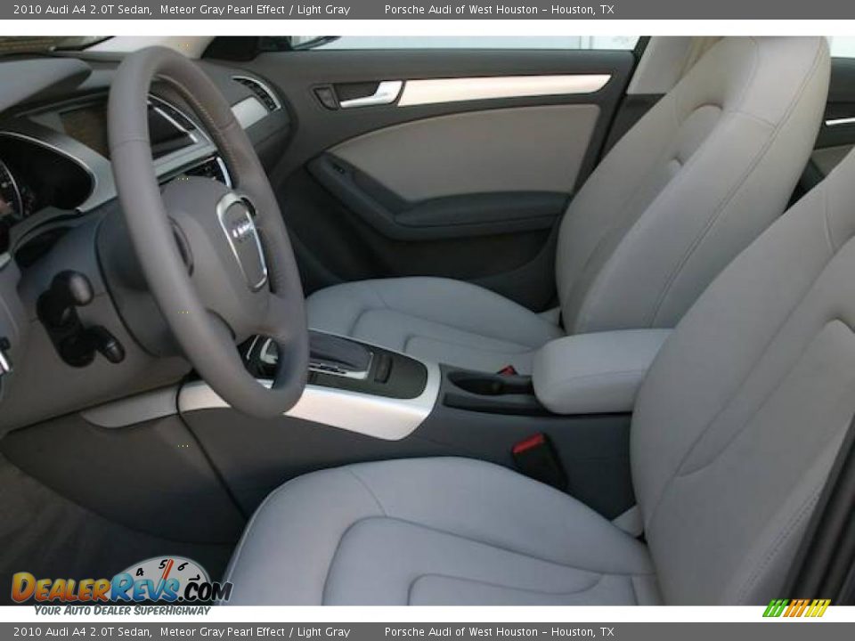 2010 Audi A4 2.0T Sedan Meteor Gray Pearl Effect / Light Gray Photo #4