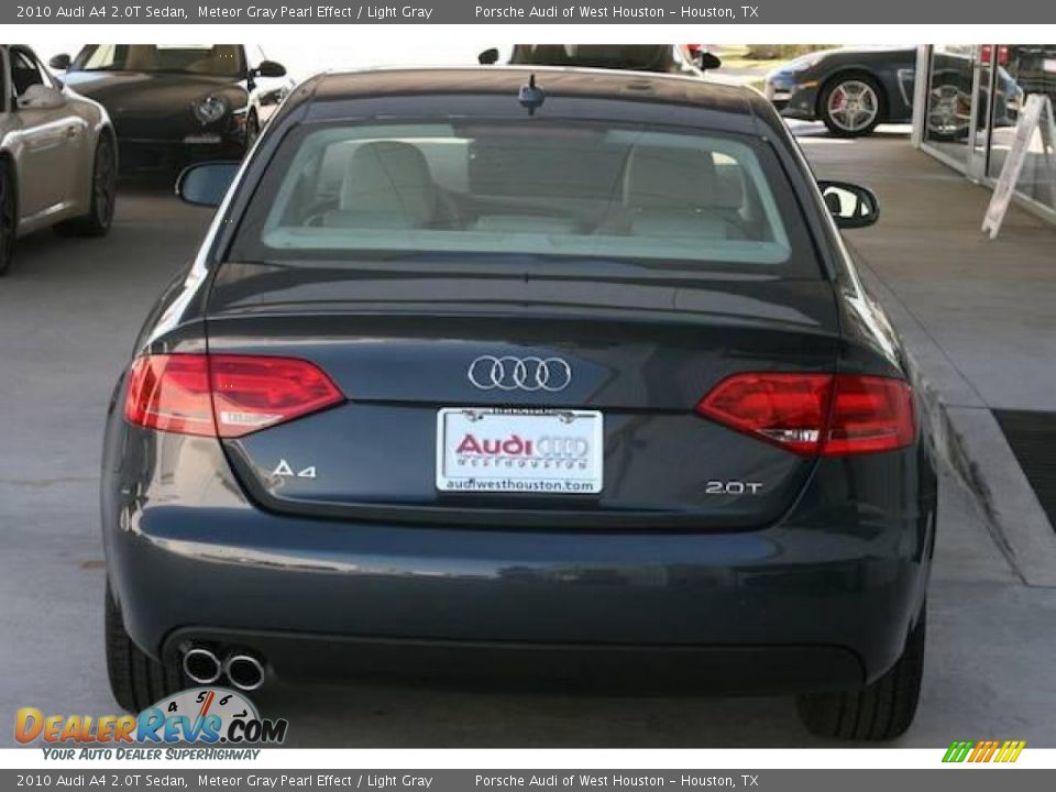 2010 Audi A4 2.0T Sedan Meteor Gray Pearl Effect / Light Gray Photo #12
