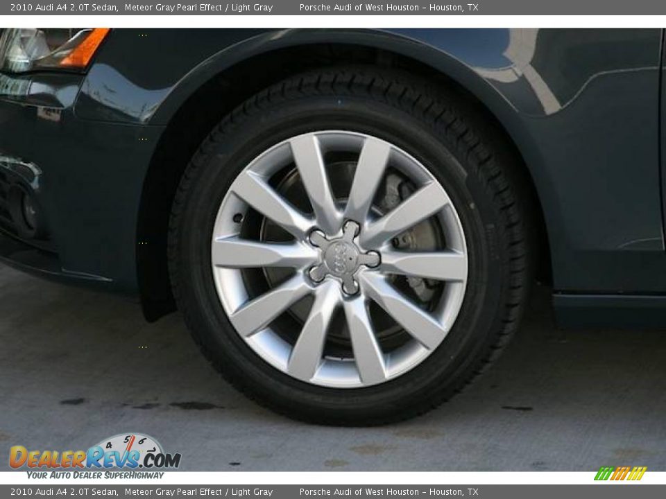 2010 Audi A4 2.0T Sedan Meteor Gray Pearl Effect / Light Gray Photo #9