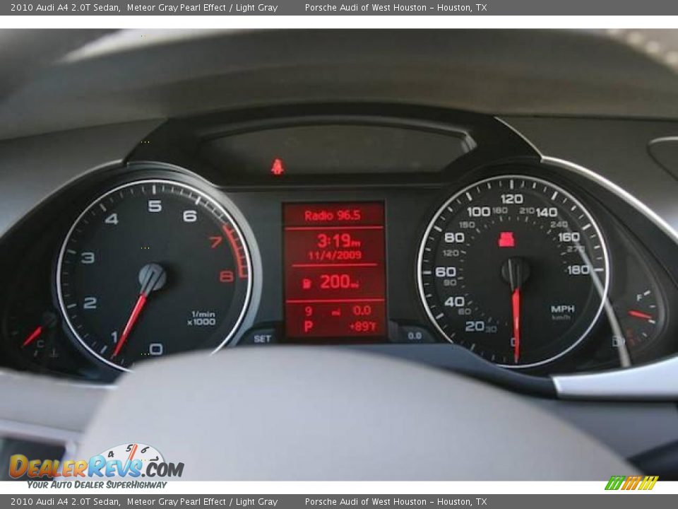2010 Audi A4 2.0T Sedan Meteor Gray Pearl Effect / Light Gray Photo #18