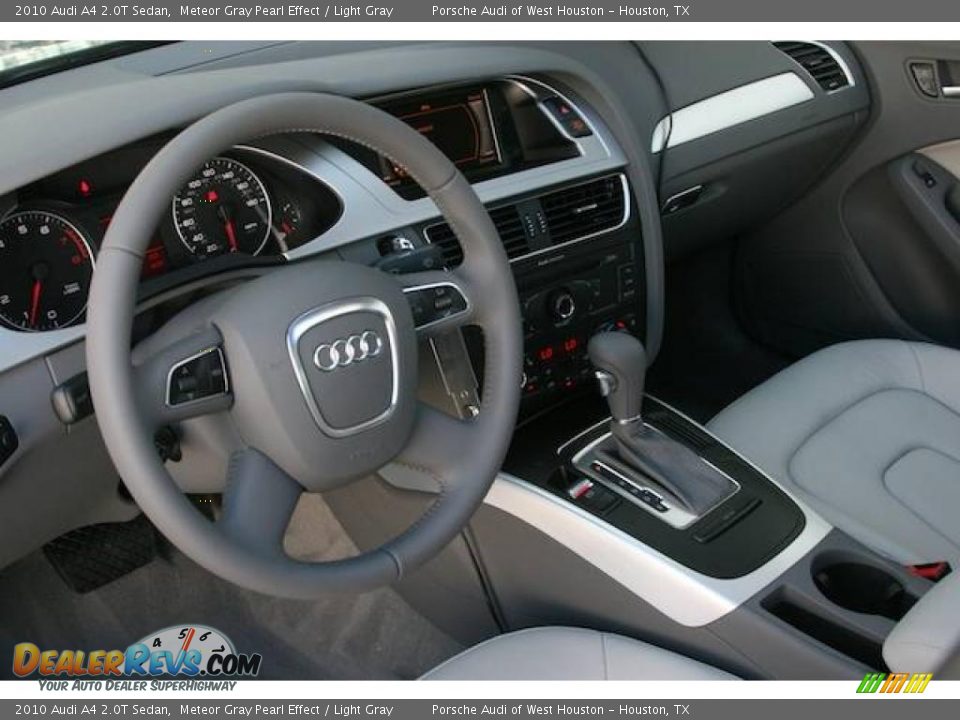 2010 Audi A4 2.0T Sedan Meteor Gray Pearl Effect / Light Gray Photo #11
