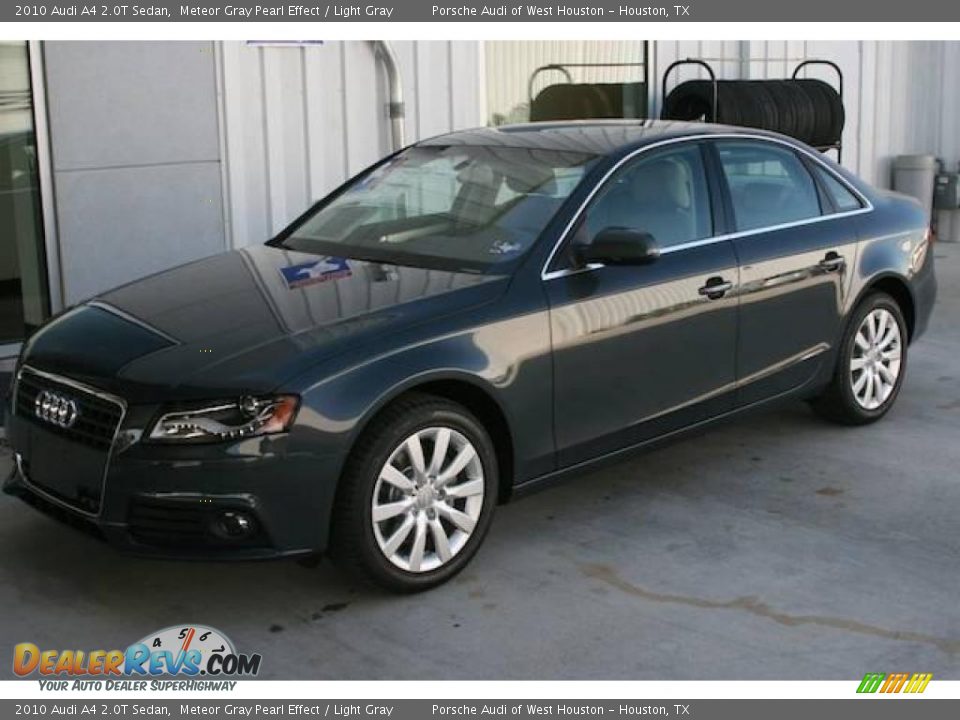 2010 Audi A4 2.0T Sedan Meteor Gray Pearl Effect / Light Gray Photo #12