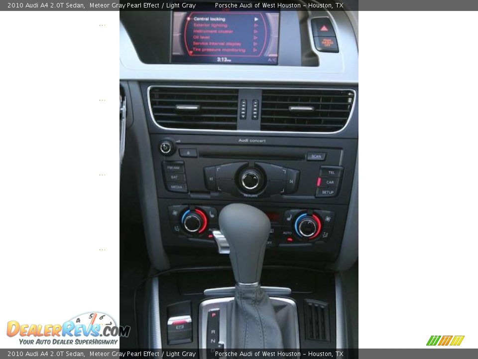 2010 Audi A4 2.0T Sedan Meteor Gray Pearl Effect / Light Gray Photo #16