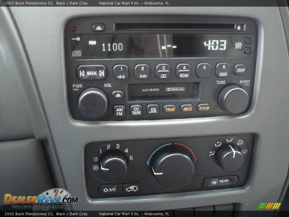 2002 Buick Rendezvous CX Black / Dark Gray Photo #4