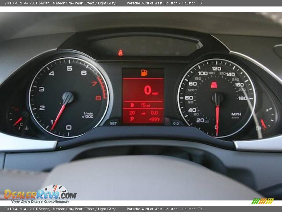2010 Audi A4 2.0T Sedan Meteor Gray Pearl Effect / Light Gray Photo #19