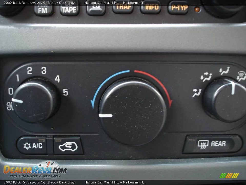 2002 Buick Rendezvous CX Black / Dark Gray Photo #7