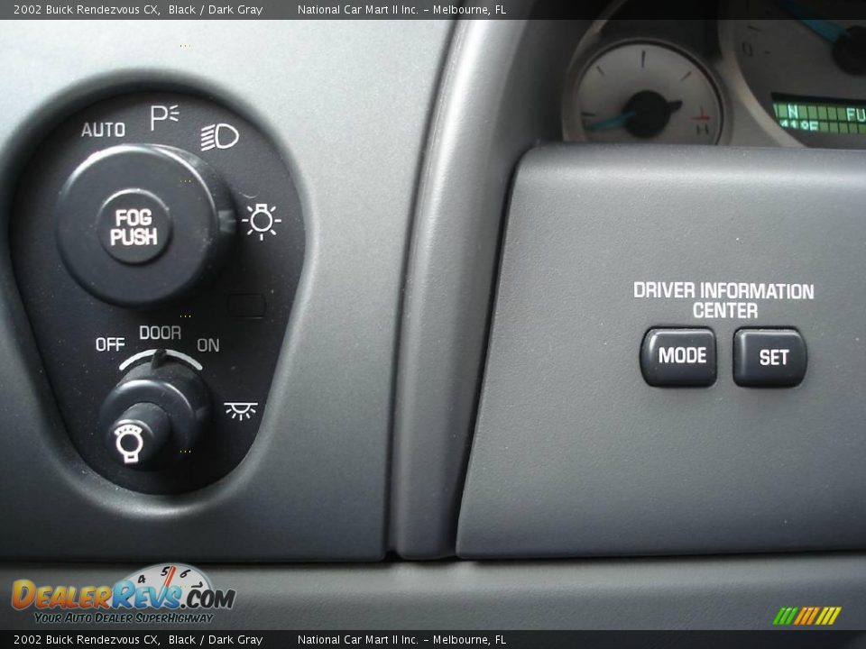 2002 Buick Rendezvous CX Black / Dark Gray Photo #10
