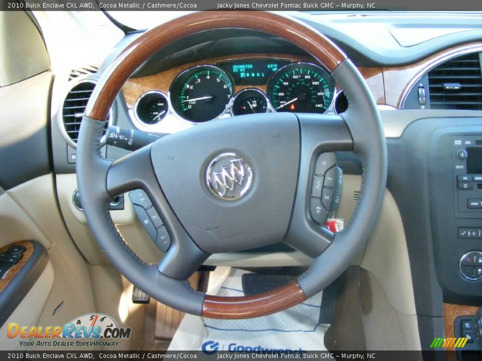 2010 Buick Enclave CXL AWD Cocoa Metallic / Cashmere/Cocoa Photo #17