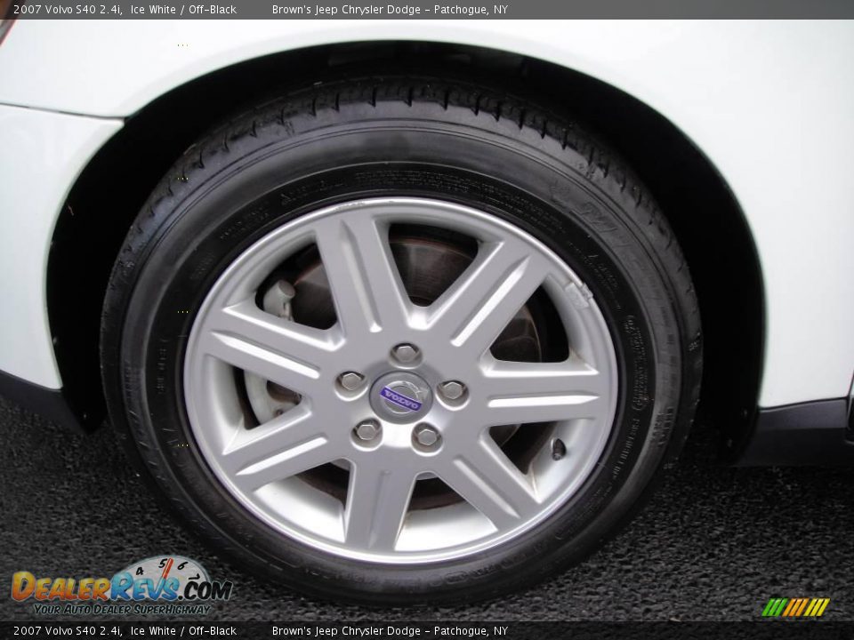 2007 Volvo S40 2.4i Ice White / Off-Black Photo #7