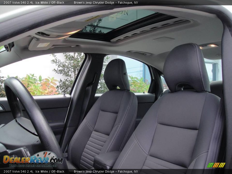 2007 Volvo S40 2.4i Ice White / Off-Black Photo #9
