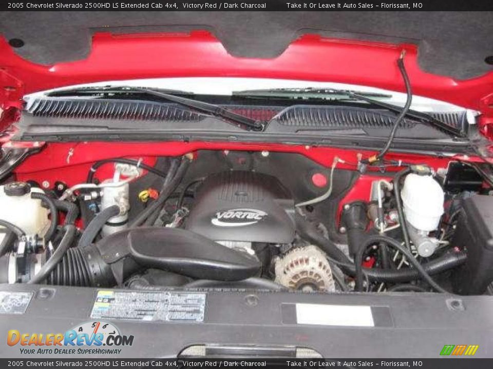 2005 Chevrolet Silverado 2500HD LS Extended Cab 4x4 Victory Red / Dark Charcoal Photo #5
