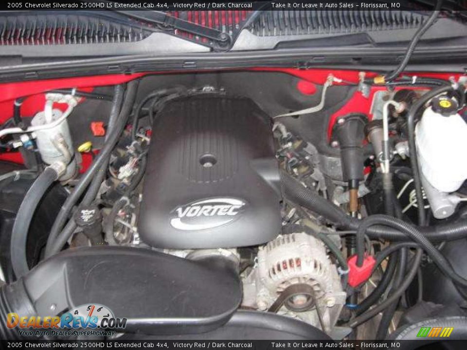 2005 Chevrolet Silverado 2500HD LS Extended Cab 4x4 Victory Red / Dark Charcoal Photo #6