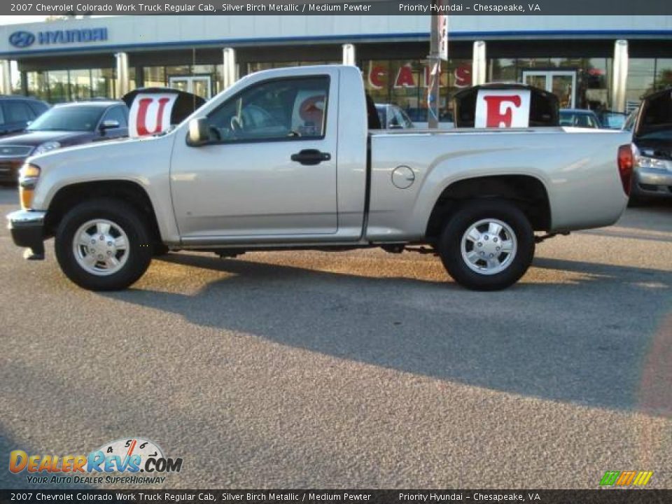 2007 Chevrolet Colorado Work Truck Regular Cab Silver Birch Metallic / Medium Pewter Photo #2