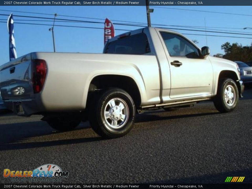 2007 Chevrolet Colorado Work Truck Regular Cab Silver Birch Metallic / Medium Pewter Photo #3