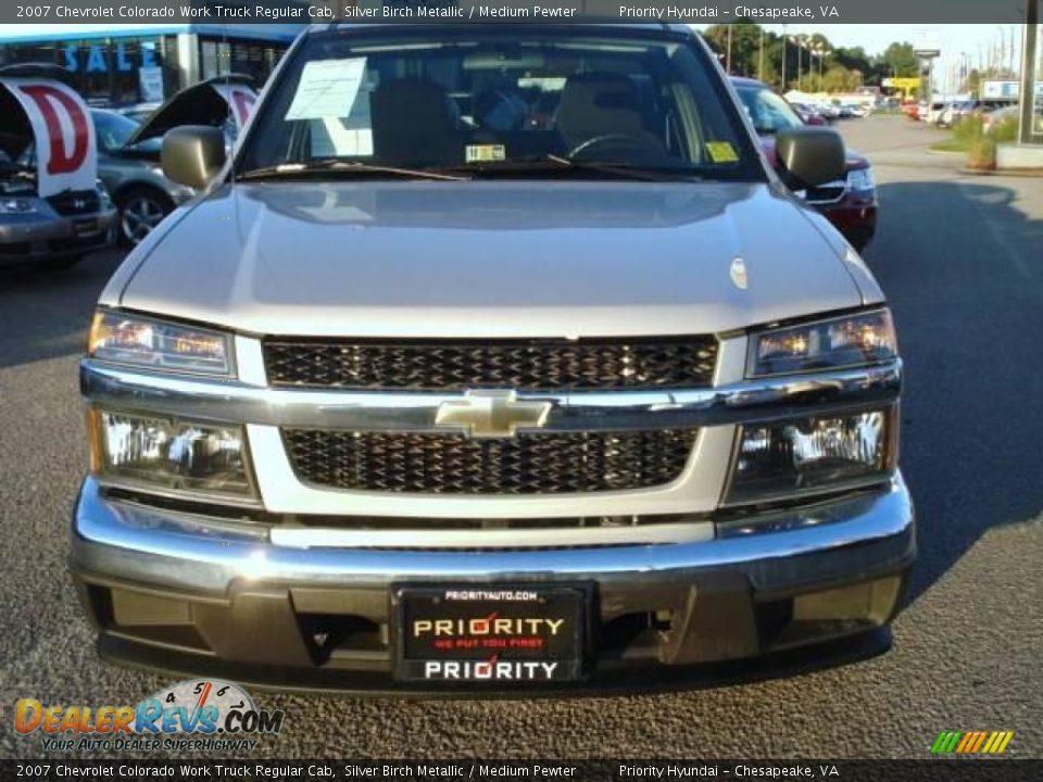 2007 Chevrolet Colorado Work Truck Regular Cab Silver Birch Metallic / Medium Pewter Photo #5