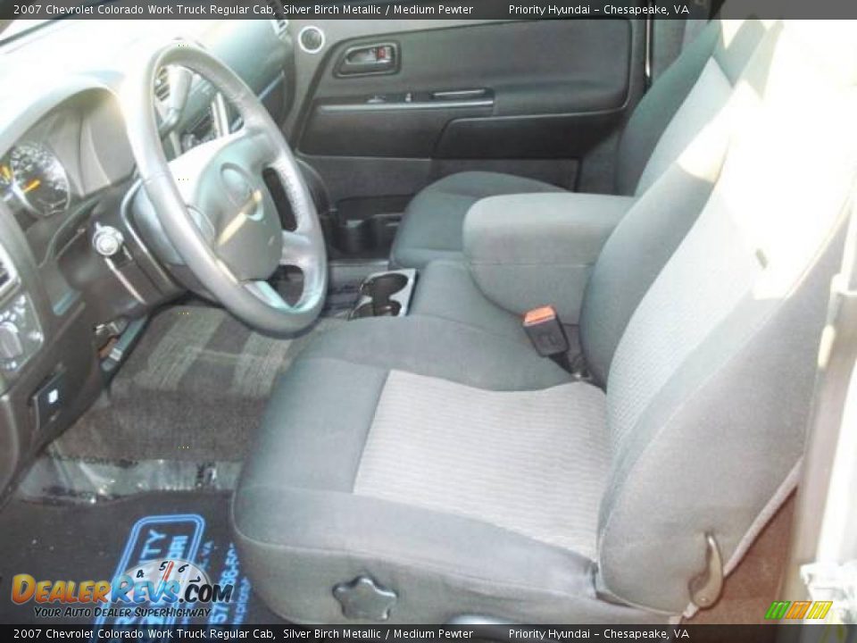 2007 Chevrolet Colorado Work Truck Regular Cab Silver Birch Metallic / Medium Pewter Photo #6
