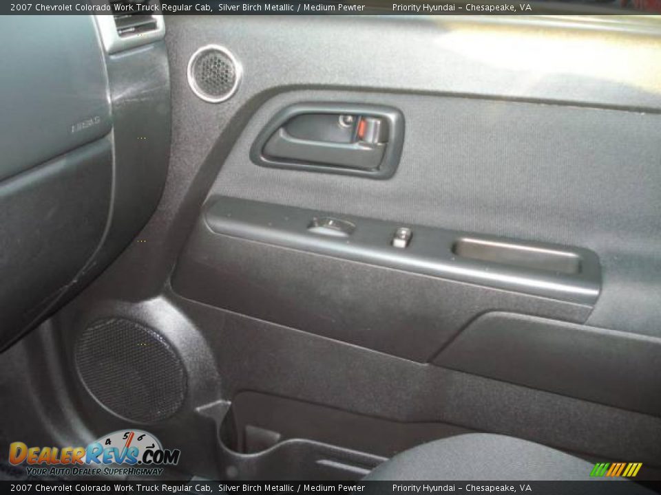 2007 Chevrolet Colorado Work Truck Regular Cab Silver Birch Metallic / Medium Pewter Photo #10