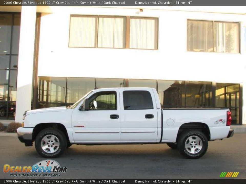 2006 Chevrolet Silverado 1500 LT Crew Cab 4x4 Summit White / Dark Charcoal Photo #1
