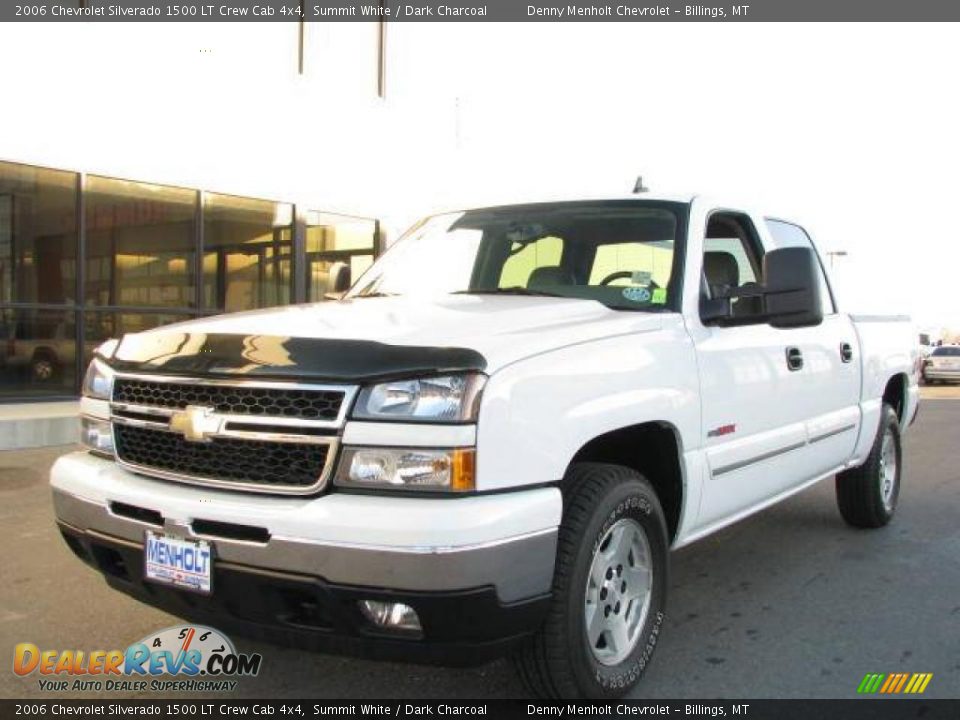 2006 Chevrolet Silverado 1500 LT Crew Cab 4x4 Summit White / Dark Charcoal Photo #2