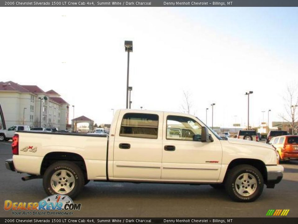 2006 Chevrolet Silverado 1500 LT Crew Cab 4x4 Summit White / Dark Charcoal Photo #4