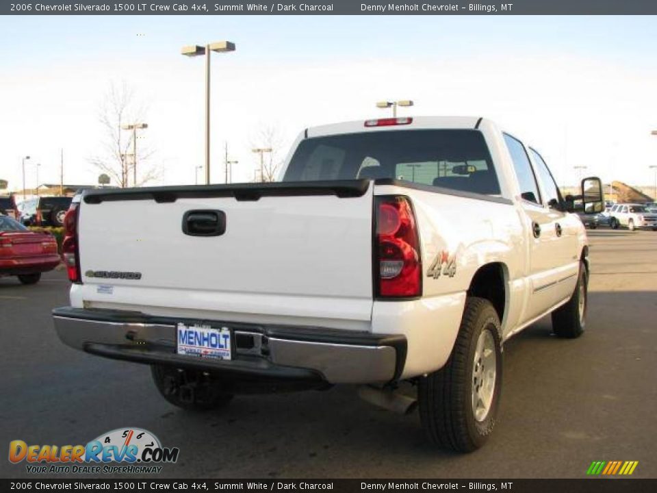 2006 Chevrolet Silverado 1500 LT Crew Cab 4x4 Summit White / Dark Charcoal Photo #5
