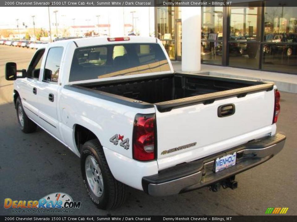 2006 Chevrolet Silverado 1500 LT Crew Cab 4x4 Summit White / Dark Charcoal Photo #6