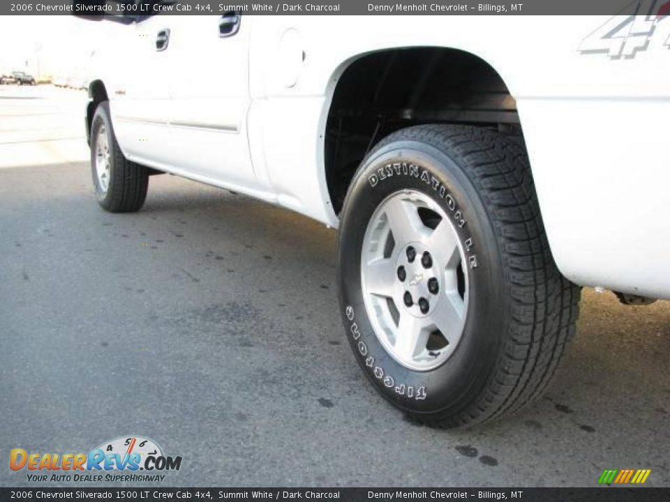 2006 Chevrolet Silverado 1500 LT Crew Cab 4x4 Summit White / Dark Charcoal Photo #7