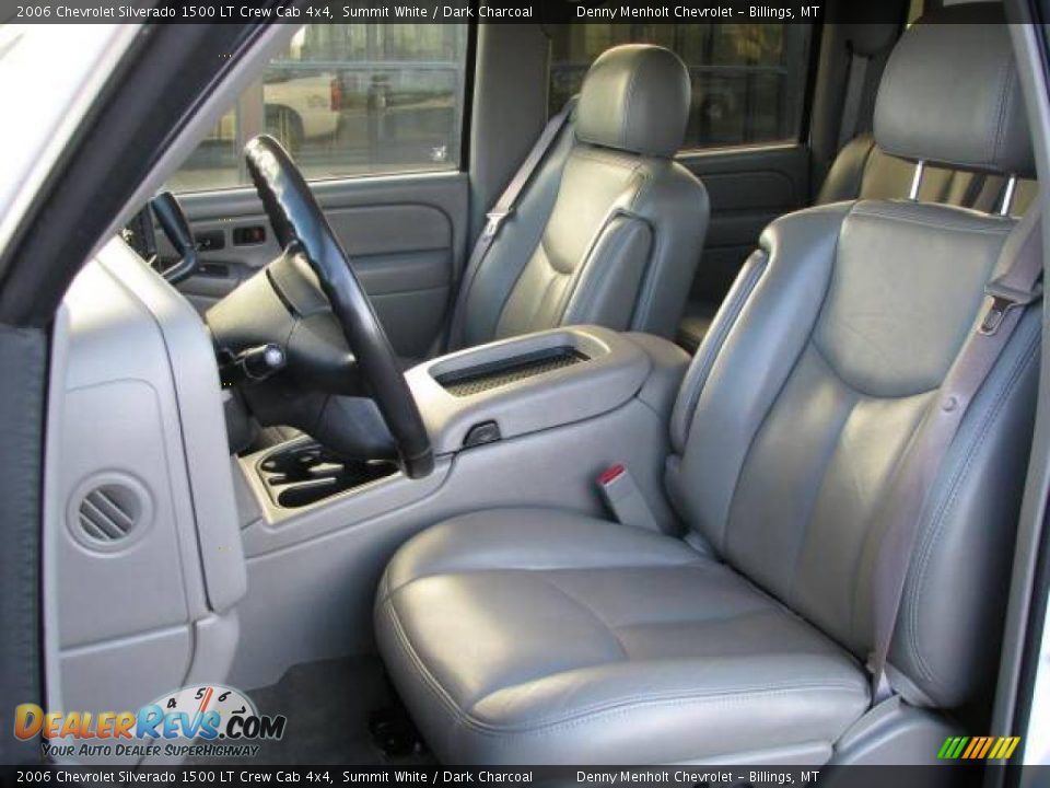 2006 Chevrolet Silverado 1500 LT Crew Cab 4x4 Summit White / Dark Charcoal Photo #9